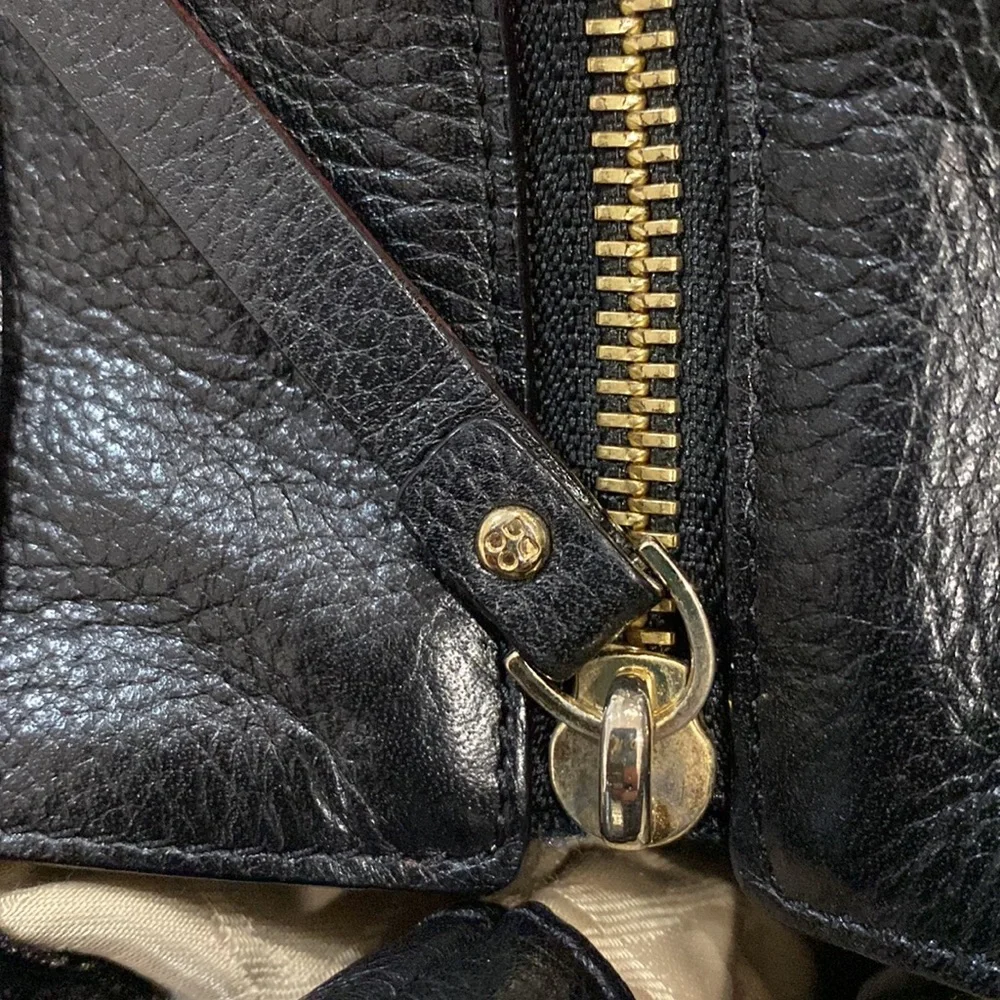 ♠️ Kate spade black leather large satchel bag gorgeous ♠️